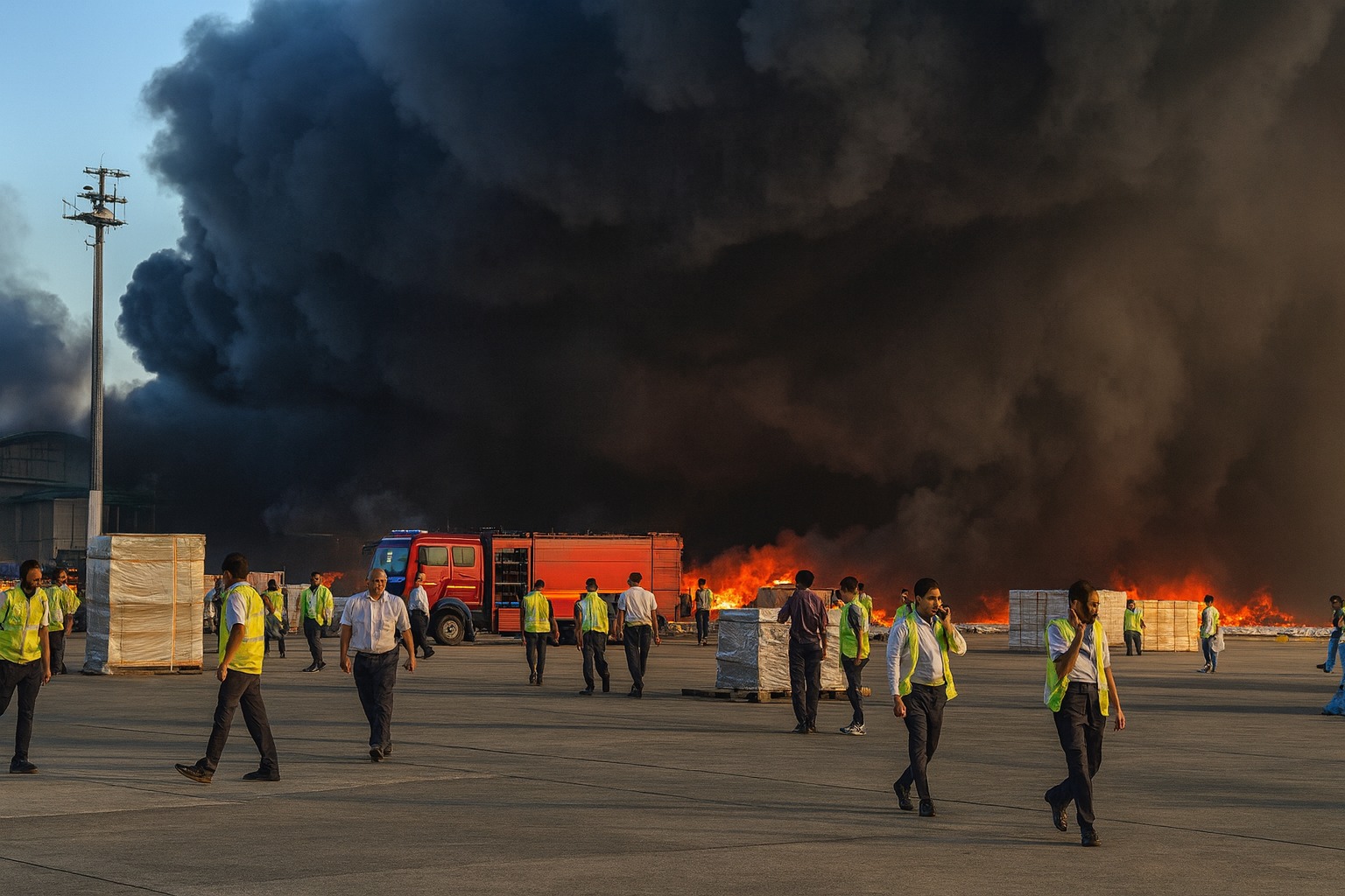 বিমানবন্দরে অগ্নিকাণ্ডে আতঙ্ক: তদন্তে উঠবে নিরাপত্তার প্রশ্ন