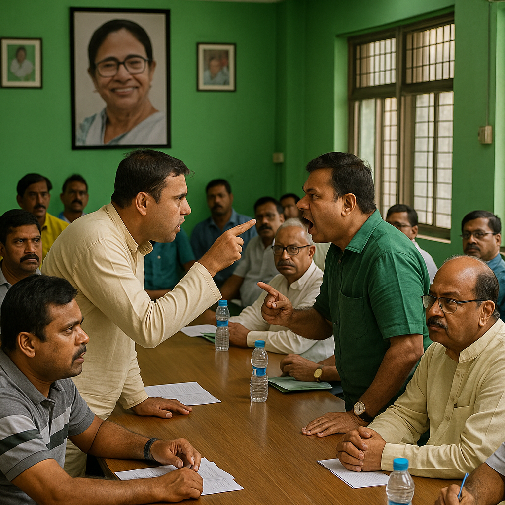 বর্ধমান জেলা তৃণমূল বৈঠকে বিস্ফোরণ! বিধায়কের ‘ষড়যন্ত্রের অভিযোগ’-এর পর যুবনেতার আপত্তি, সভা গরম ব্যক্তিগত বাক্যবাণে