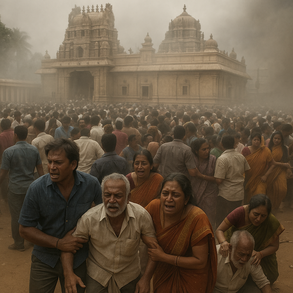 আন্ধ্রপ্রদেশে মন্দিরে মর্মান্তিক দুর্ঘটনা — ভক্তভিড়ে পিষ্ট ৯ জনের মৃত্যু!