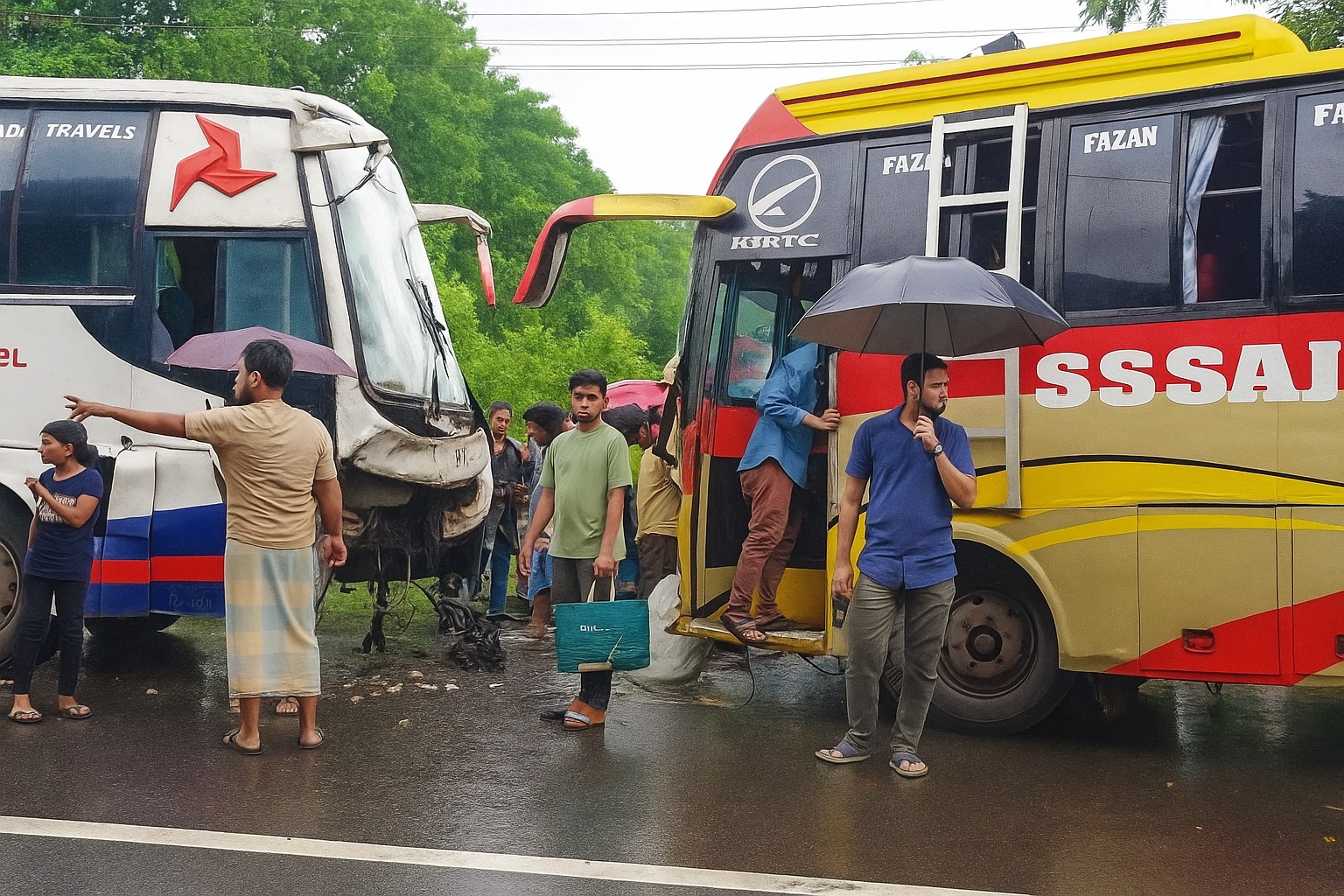 অন্ধপ্রদেশে পরপর প্রাইভেট বাস দুর্ঘটনা: দুই নিহত, বহু আহত – সড়ক নিরাপত্তা নিয়ে উদ্বেগ