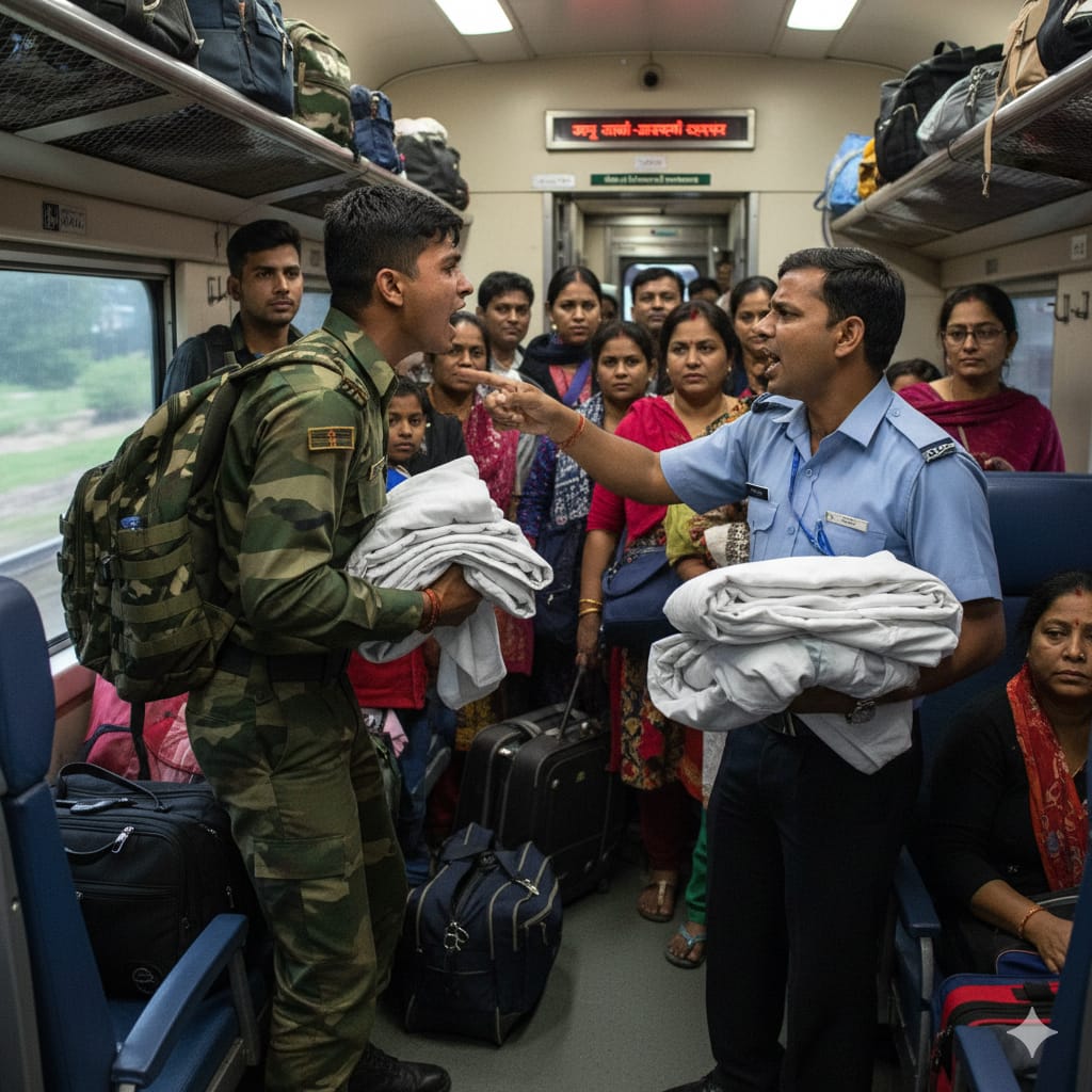 চাদর-বিতর্কে রেলকর্মীকে কুপিয়ে হত্যা, জম্মুতে সেনা জওয়ানের গ্রেফতার