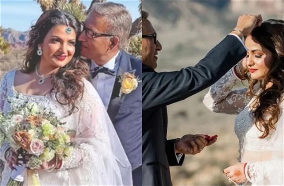 তনুশ্রী চক্রবর্তীর লাস ভেগাস বিয়ে: বয়স নিয়ে ট্রোল, কিন্তু মনের মিলেই জয় প্রেমের