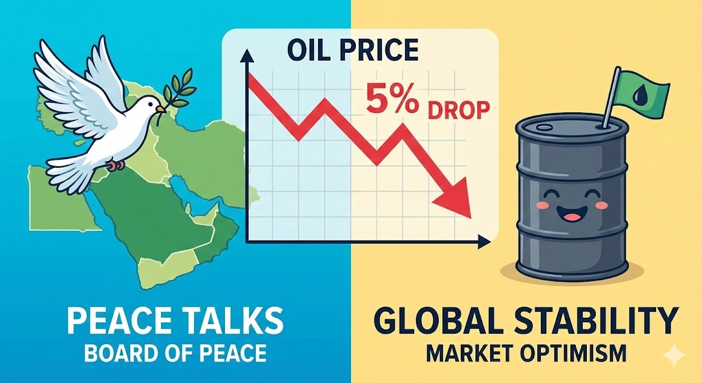 মধ্যপ্রাচ্যে শান্তির সুবাতাস: বিশ্ববাজারে তেলের দাম কমল ৫ শতাংশ, স্বস্তিতে বিশ্ব অর্থনীতি