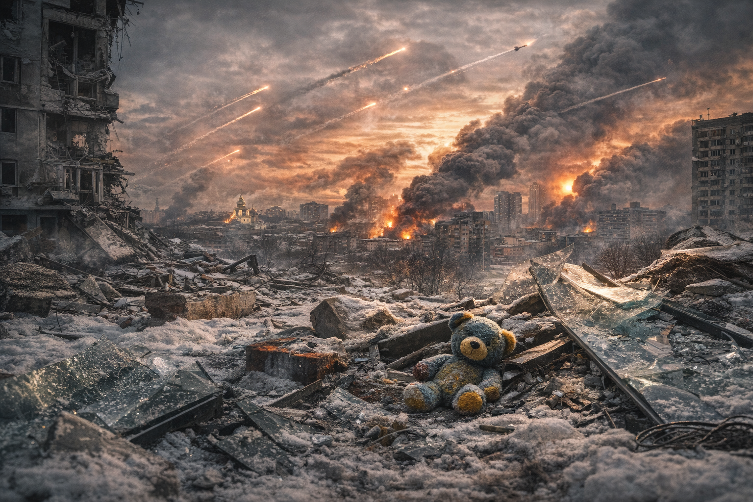 ইউক্রেনে বিভীষিকার রাত: কিয়েভ সহ দেশজুড়ে রাশিয়ার ক্ষেপণাস্ত্র বৃষ্টি, যুদ্ধের ‘নতুন অধ্যায়’ দেখল বিশ্ব