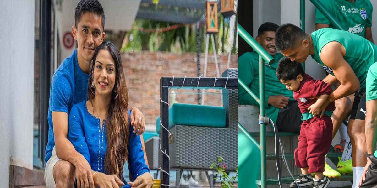 ফুটবলের উত্তরাধিকার বাবার হাত ধরে মাঠে নামল সুনীলপুত্র ধ্রুব ছবি ভাইরাল