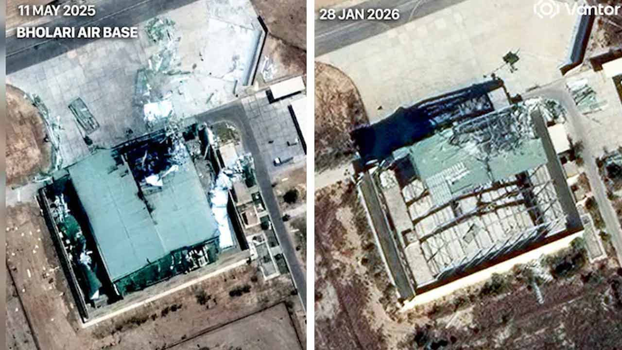 মুরিদের পর ভোলারি, ভারতের সিঁদুর অভিযানে গুঁড়িয়ে যাওয়া বিমানঘাঁটির পুনর্নির্মাণ করছে পাকিস্তান! ধরা দিল উপগ্রহচিত্রে