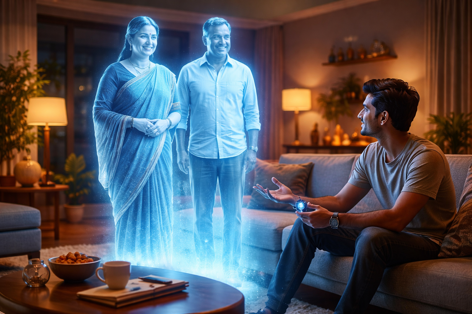  স্মার্টফোনের যুগ শেষ ভারতে চালু হলো বিশ্বের প্রথম সিক্স জি হলোগ্রাফিক যোগাযোগ ব্যবস্থা এবং পাল্টে গেল কথা বলার সংজ্ঞা