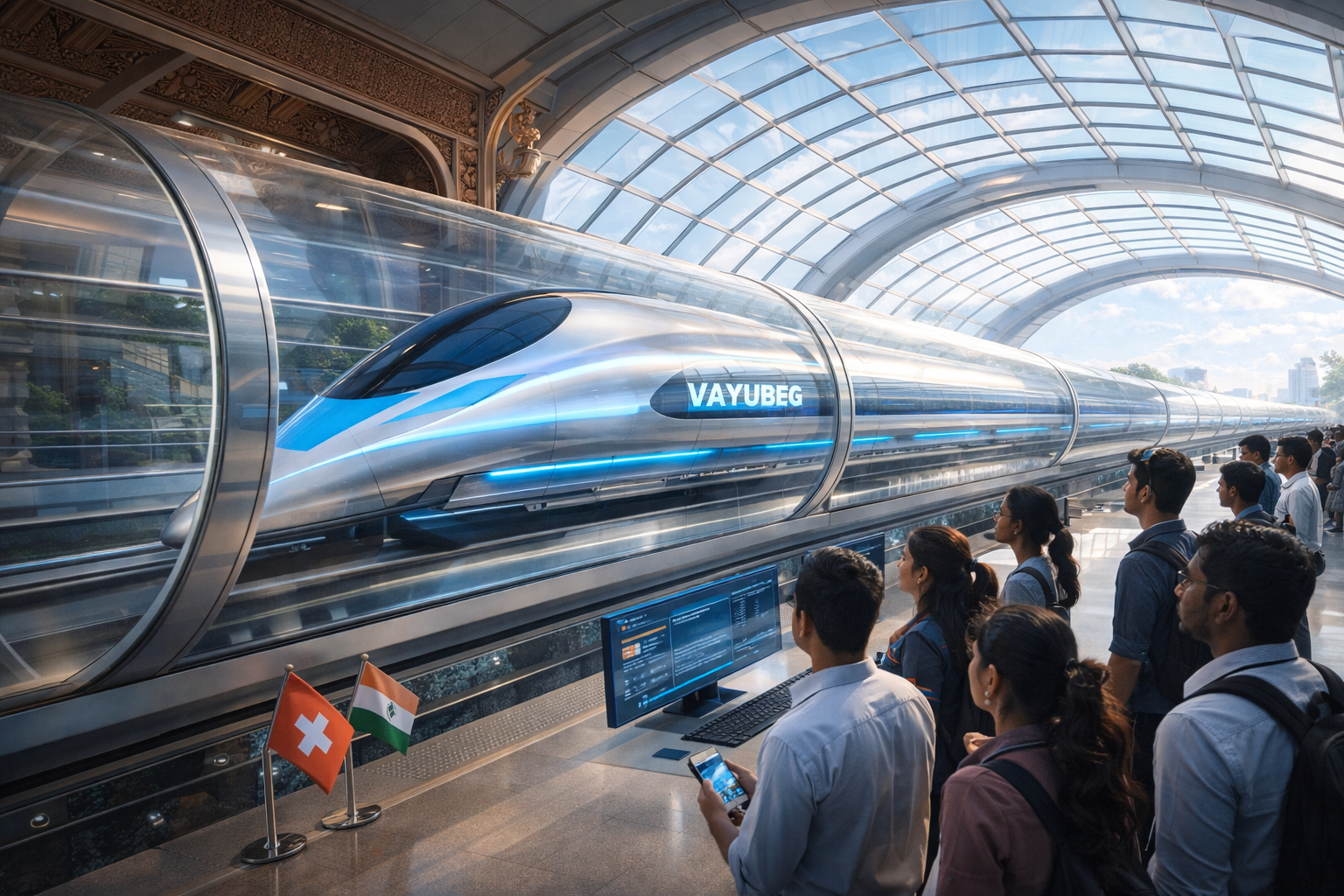 ভারতের প্রথম হাইপারলুপ ট্রেন বায়ুবেগ চালু কলকাতা থেকে বর্ধমান মাত্র দশ মিনিটে এবং রেলওয়ে নিয়োগে নতুন যুগের সূচনা