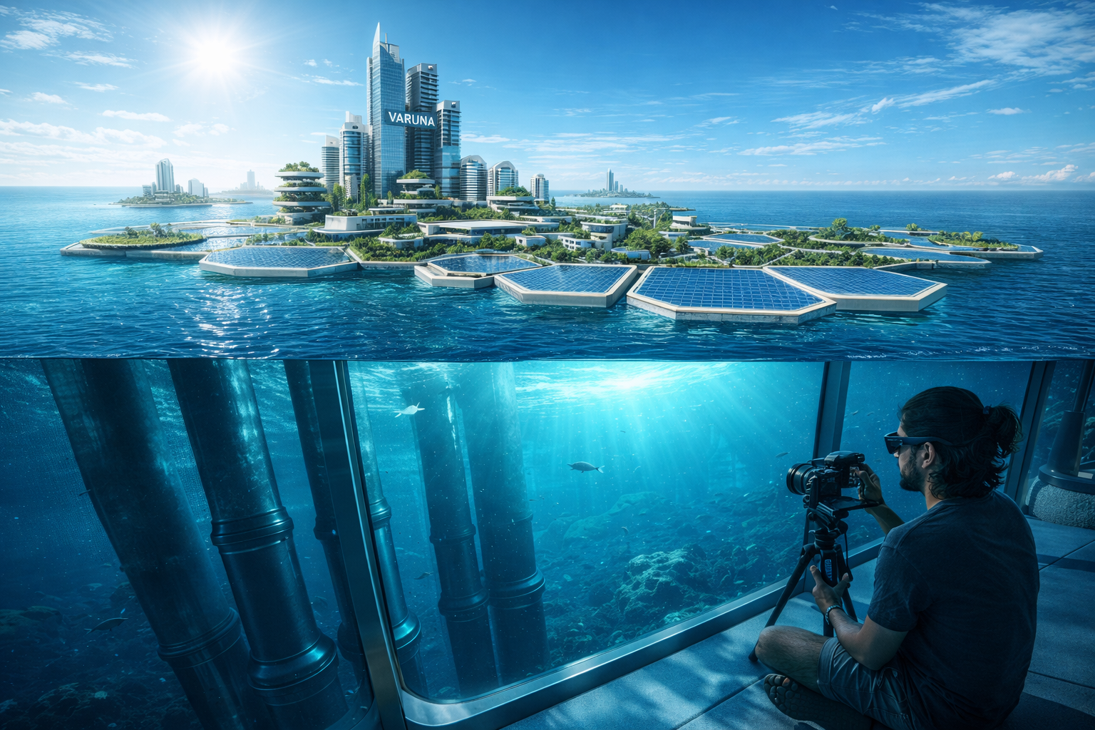 ভারতের বঙ্গোপসাগরে উদ্বোধন হলো বিশ্বের প্রথম সম্পূর্ণ স্বয়ংক্রিয় ভাসমান শহর প্রজেক্ট বরুণ এবং নীল অর্থনীতির নতুন অধ্যায়