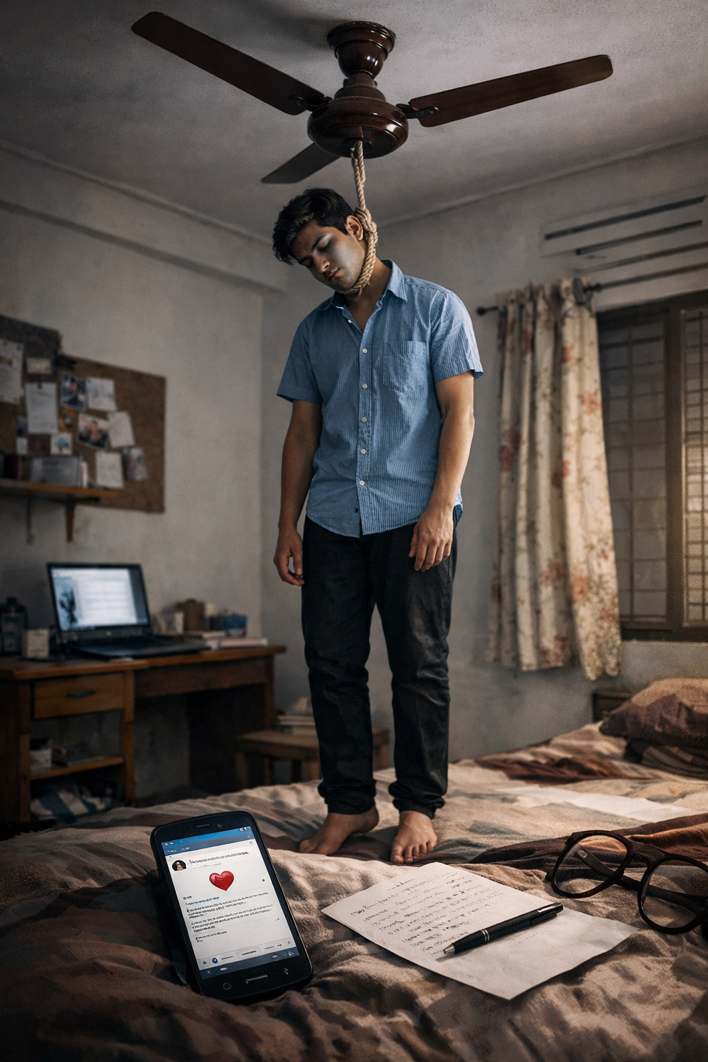 ফেসবুক স্টেটাসের মাধ্যমে ব্রেকআপের খবর জানিয়ে আত্মঘাতী ছাত্র