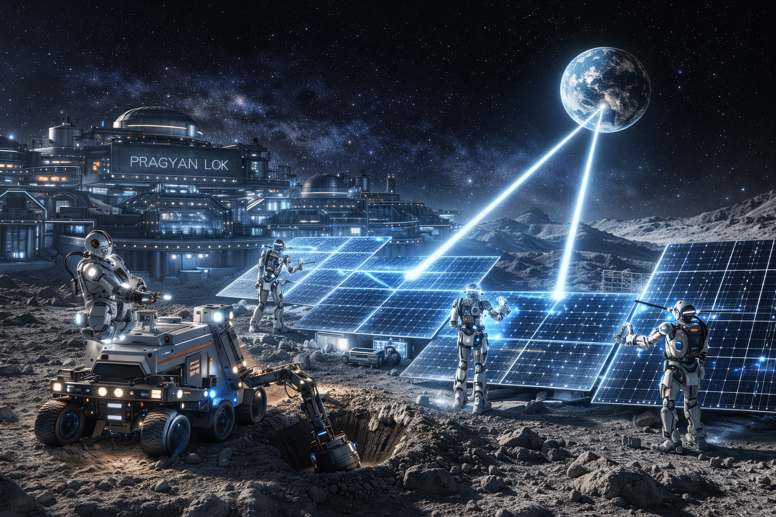 ভারতের মহাকাশ গবেষণায় ঐতিহাসিক জয় চাঁদের মাটিতে উদ্বোধন হলো দেশের প্রথম স্থায়ী রোবোটিক বেস প্রজ্ঞান লোক এবং স্পেস সোলার পাওয়ার প্রজেক্ট