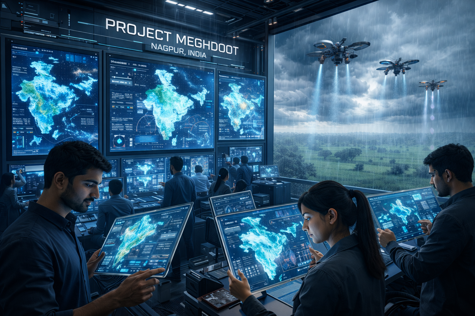 ভারতের নাগপুরে উদ্বোধন হলো কৃত্রিম আবহাওয়া নিয়ন্ত্রণ মেগা প্রজেক্ট মেঘদূত এবং জলবায়ু ব্যবস্থাপনায় নতুন যুগের সূচনা