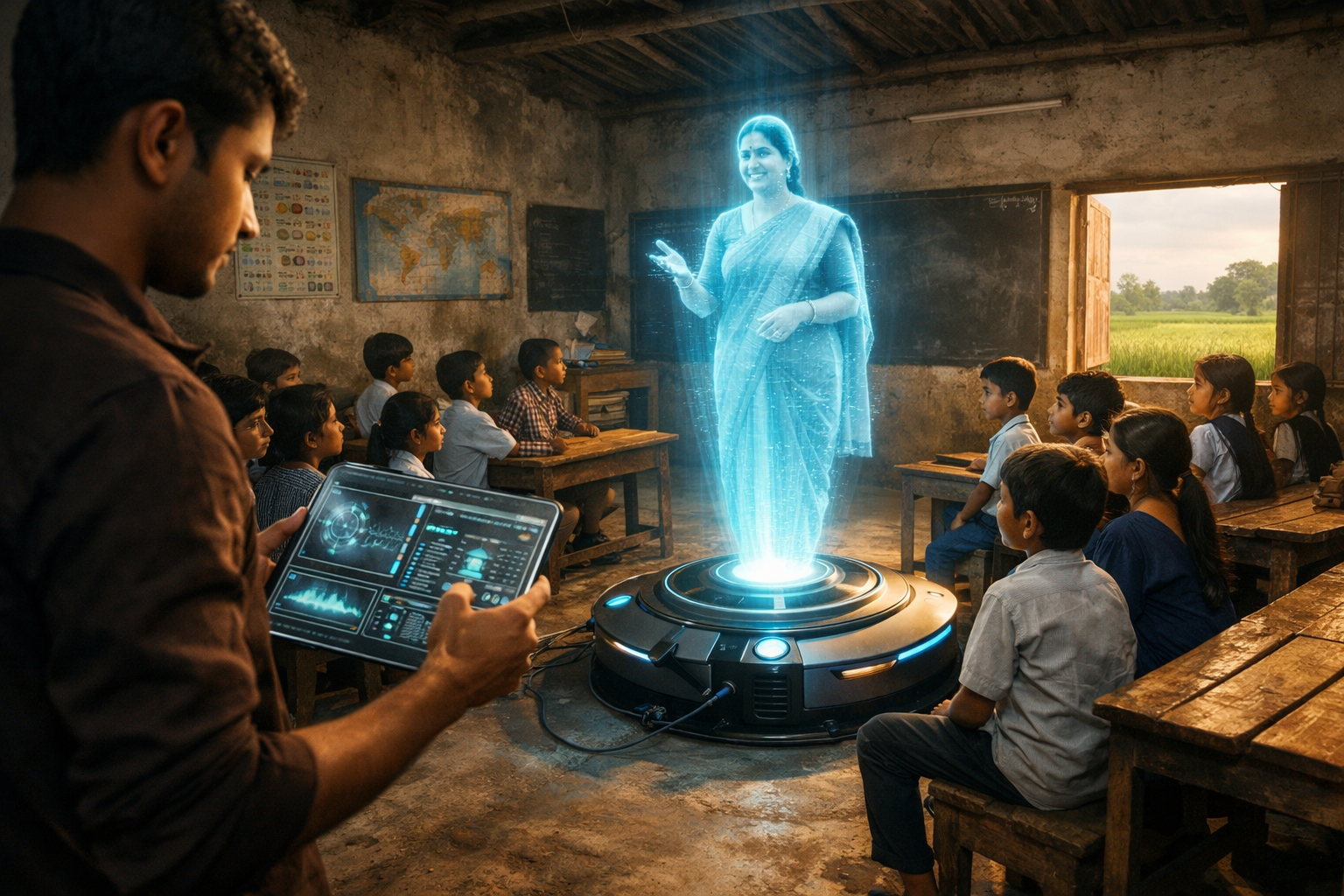 ভারতের পুনেতে উদ্বোধন হলো বিশ্বের প্রথম এআই চালিত হলোগ্রাফিক শিক্ষা মেগা প্রজেক্ট বিদ্যা এবং ডিজিটাল শিক্ষার নতুন যুগের সূচনা