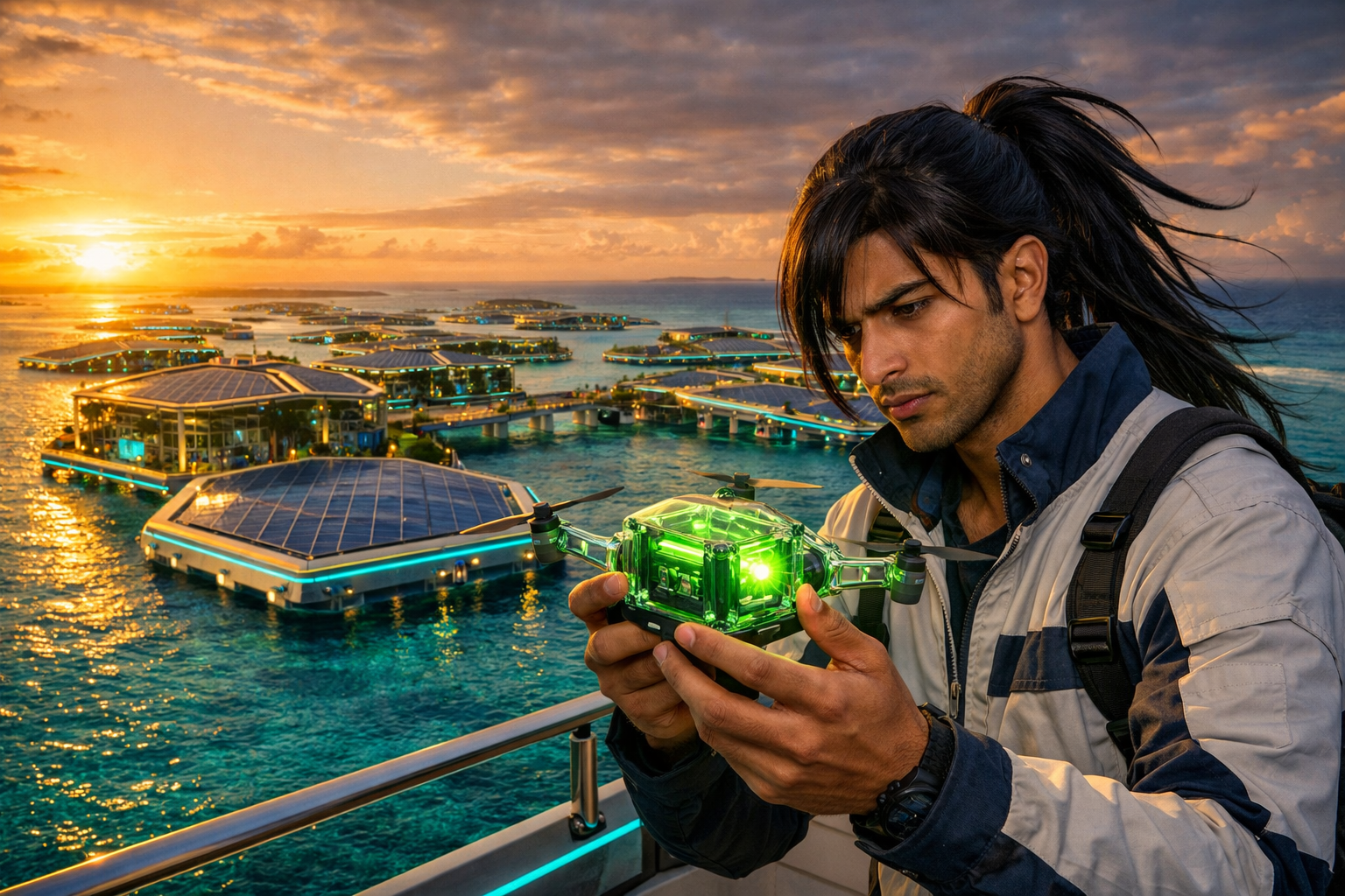 ভারতের লাক্ষাদ্বীপে উদ্বোধন হলো বিশ্বের প্রথম এআই চালিত ভাসমান গ্রিন হাইড্রোজেন ইকো সিটি প্রজেক্ট নীলাম্বরী এবং নীল অর্থনীতিতে নতুন যুগের সূচনা