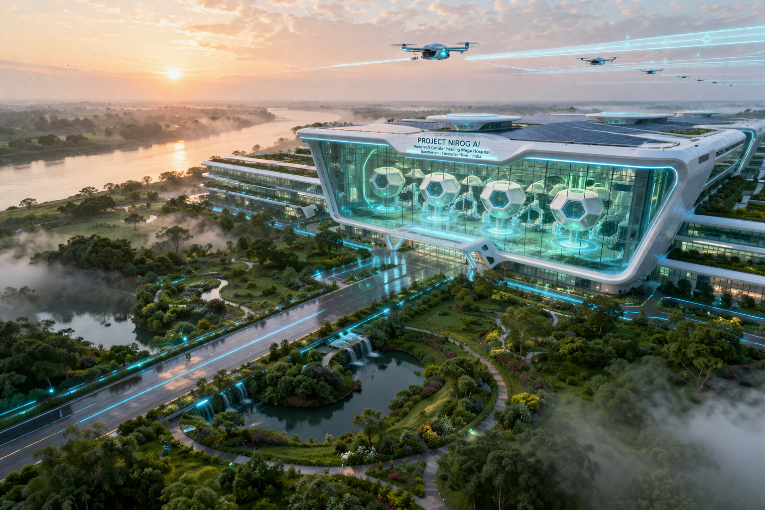 ভারতের বর্ধমানে উদ্বোধন হলো বিশ্বের প্রথম এআই চালিত ন্যানোটেক সেলুলার হিলিং মেগা হাসপাতাল প্রজেক্ট নিরোগ এবং স্বাস্থ্য পরিষেবায় নতুন যুগের সূচনা