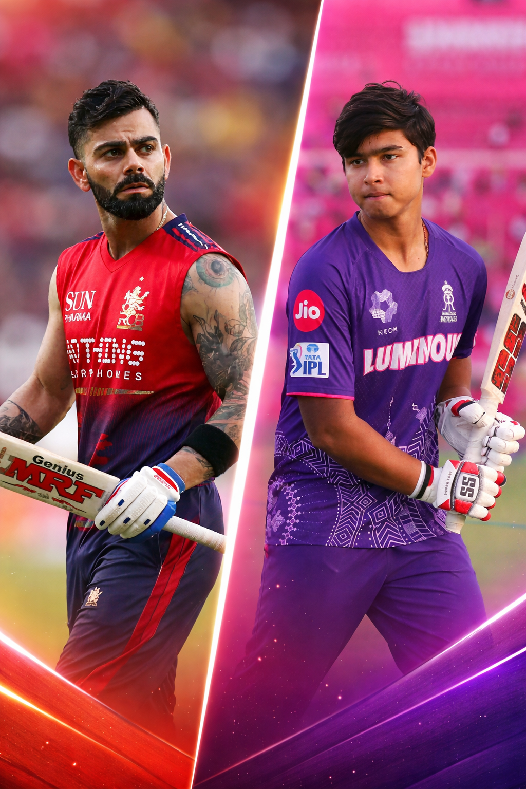 আইপিএলে আজ গুয়াহাটিতে বৈভব বনাম বিরাট: কে থাকবে শীর্ষে?