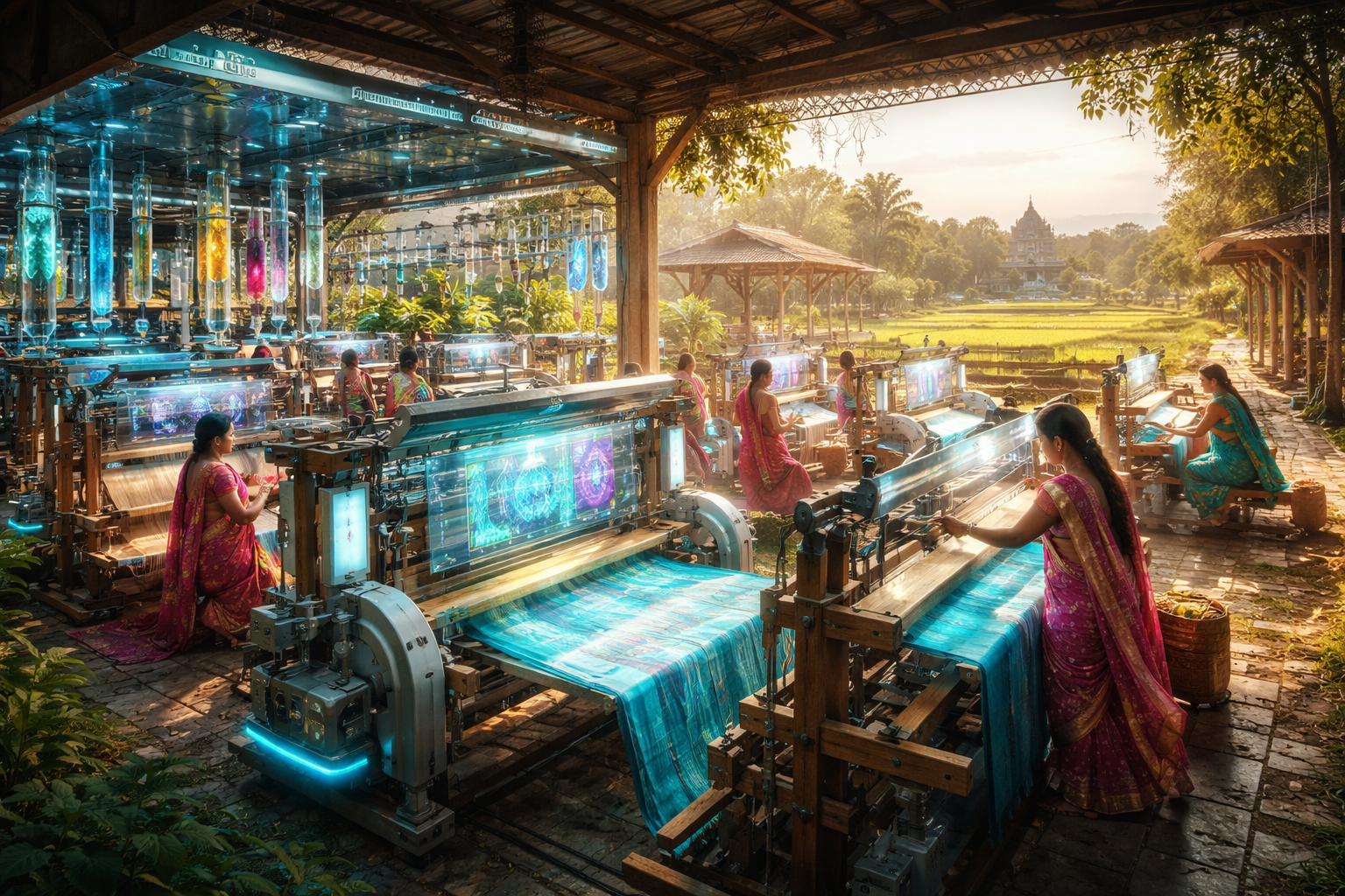 পশ্চিমবঙ্গের শান্তিপুরে উদ্বোধন হলো বিশ্বের প্রথম এআই চালিত স্মার্ট হ্যান্ডলুম মেগা প্রকল্প তন্তুশ্রী এবং বাংলার তাঁত শিল্পে নতুন যুগের সূচনা