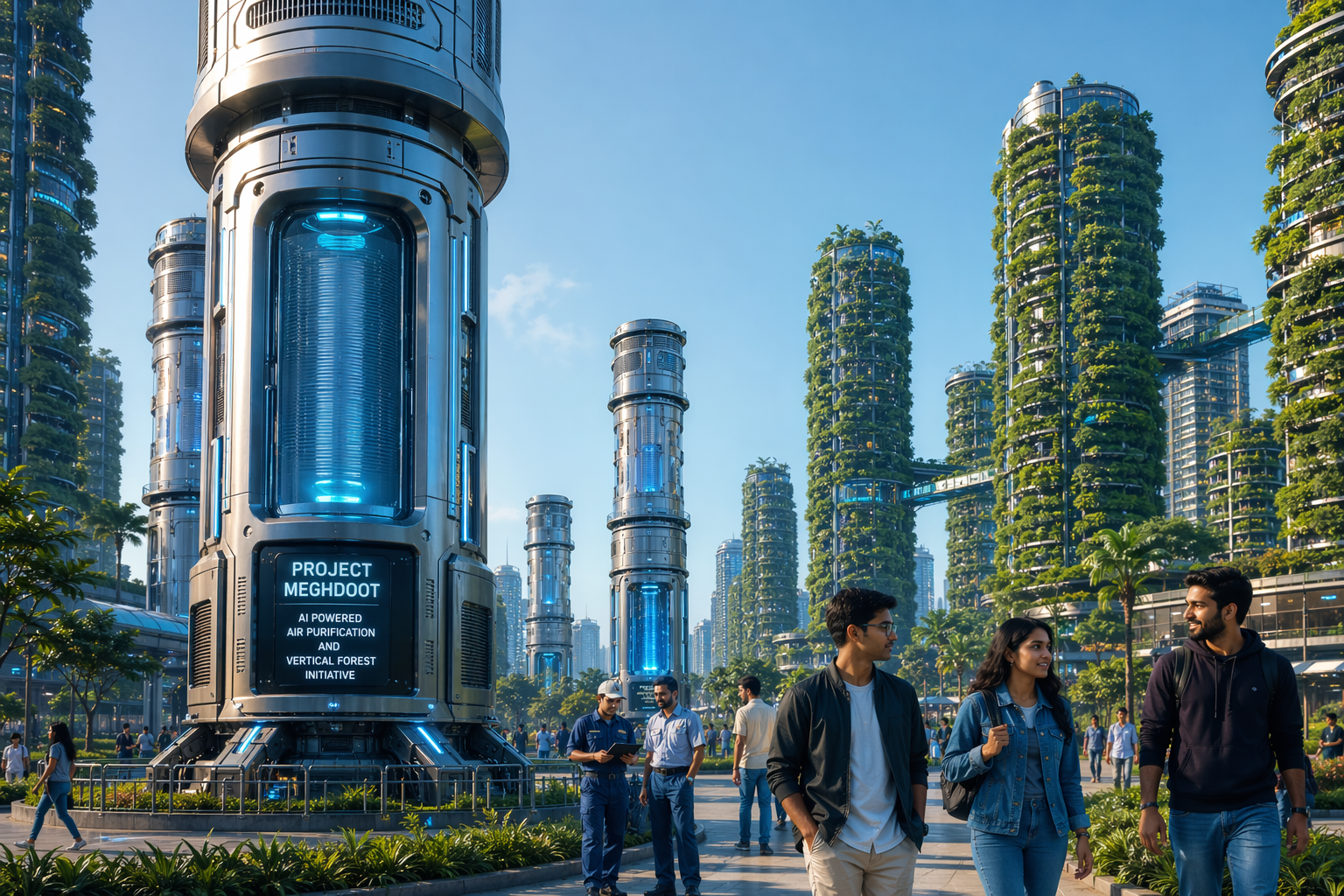 পশ্চিমবঙ্গের কলকাতায় উদ্বোধন হলো বিশ্বের প্রথম এআই চালিত স্মার্ট বায়ু পরিশোধন এবং মেগা ভার্টিকাল ফরেস্ট প্রকল্প মেঘদূত এবং দূষণমুক্ত শহরের নতুন যুগের সূচনা