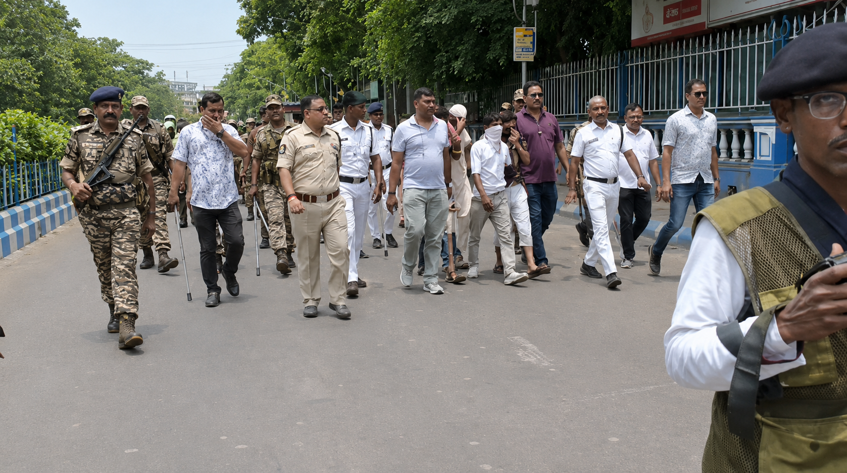 পার্ক সার্কাস কাণ্ডে বড় পদক্ষেপ: হামলার ঘটনায় ৪ ‘মাস্টারমাইন্ড’-কে নিয়ে ঘটনার পুনর্নির্মাণে পুলিশ ও কেন্দ্রীয় বাহিনী