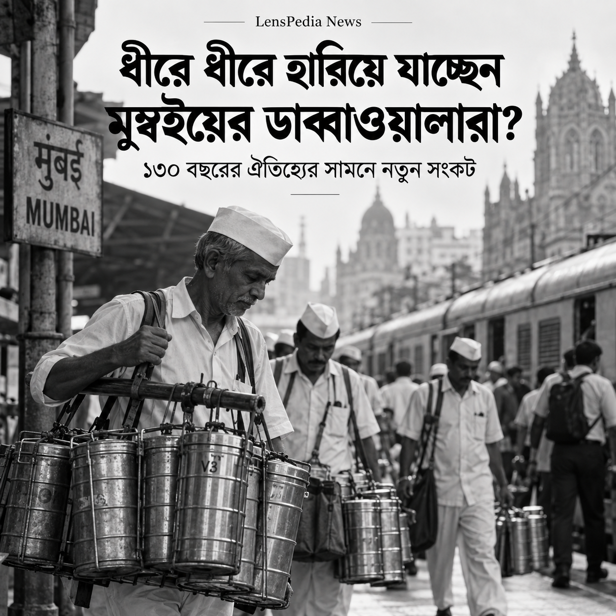 একসময় ৫০ হাজার টিফিন প্রতিদিন! এবার ধীরে ধীরে হারিয়ে যাচ্ছেন মুম্বইয়ের বিখ্যাত ডাব্বাওয়ালারা