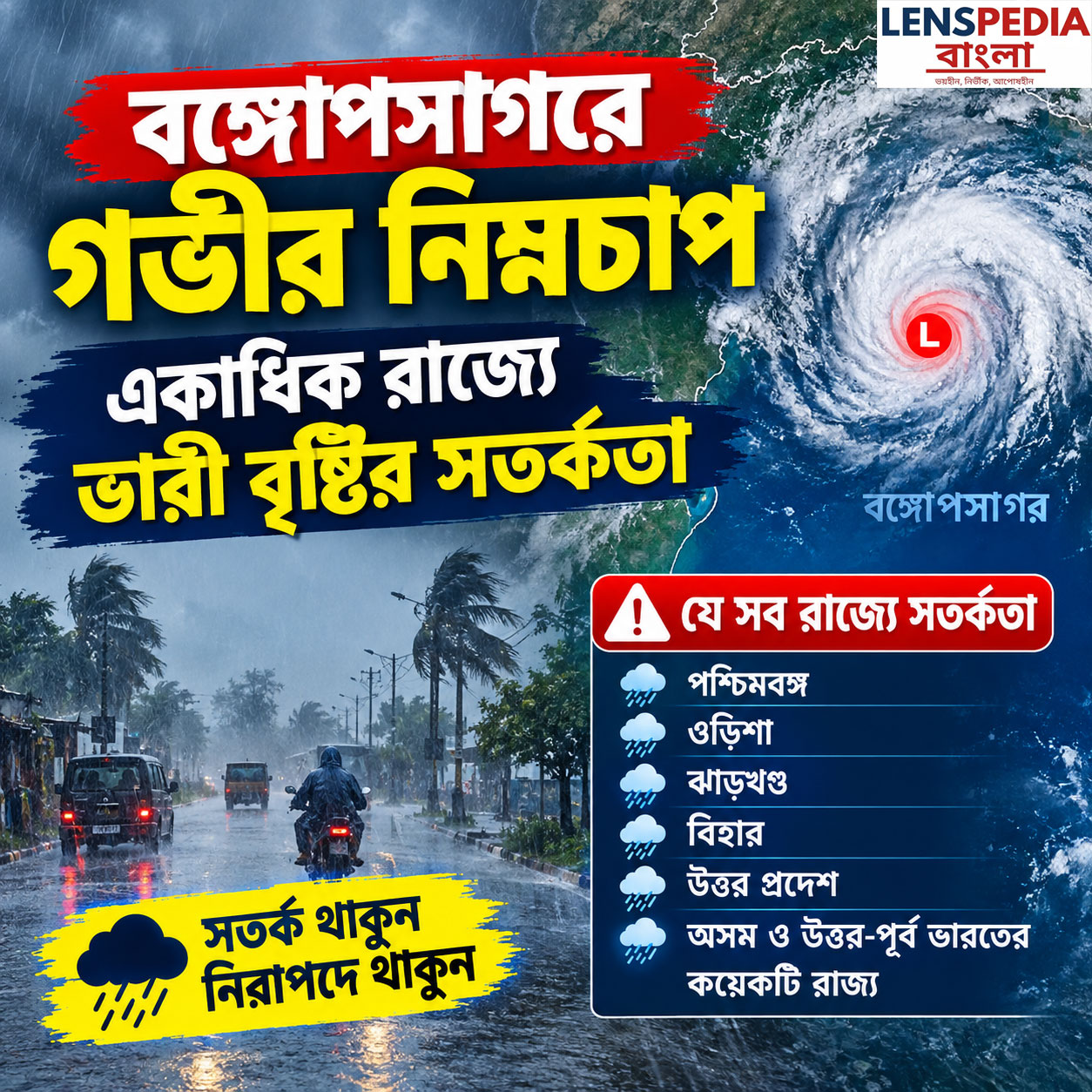 বঙ্গোপসাগরে Deep Depression, বাড়ছে Weather Alert Heavy Rain-এর সম্ভাবনা