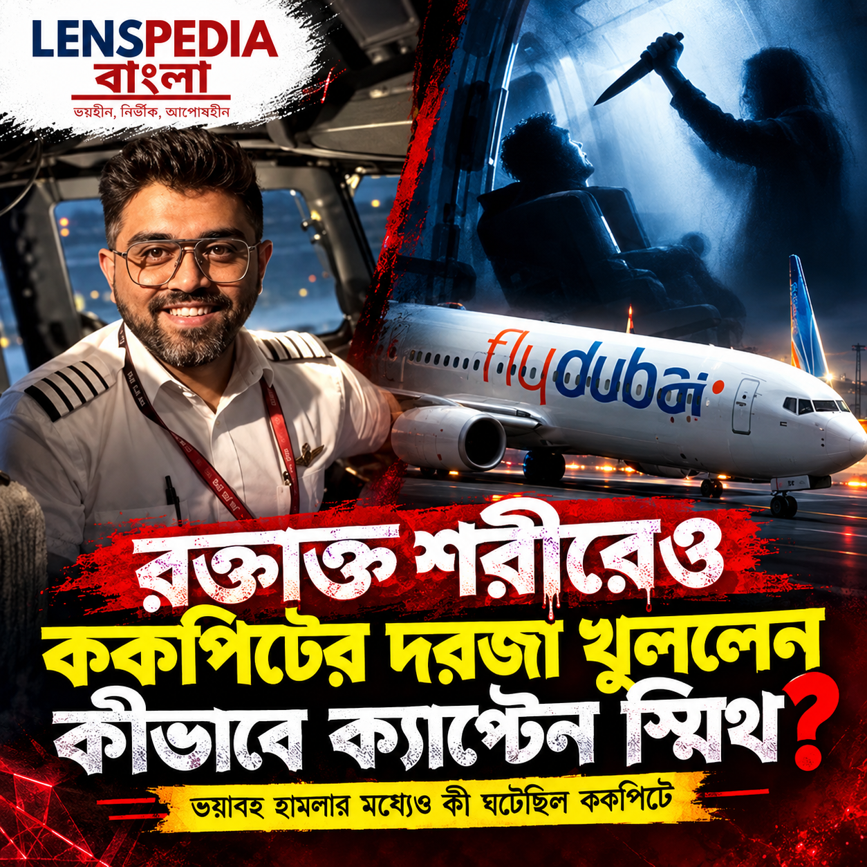 ‘হাত প্রায় 2 টুকরো, ক্ষতবিক্ষত গোটা শরীর!’ রক্তাক্ত ক্যাপ্টেন স্মিথ কীভাবে খুলেছিলেন ককপিটের দরজা?