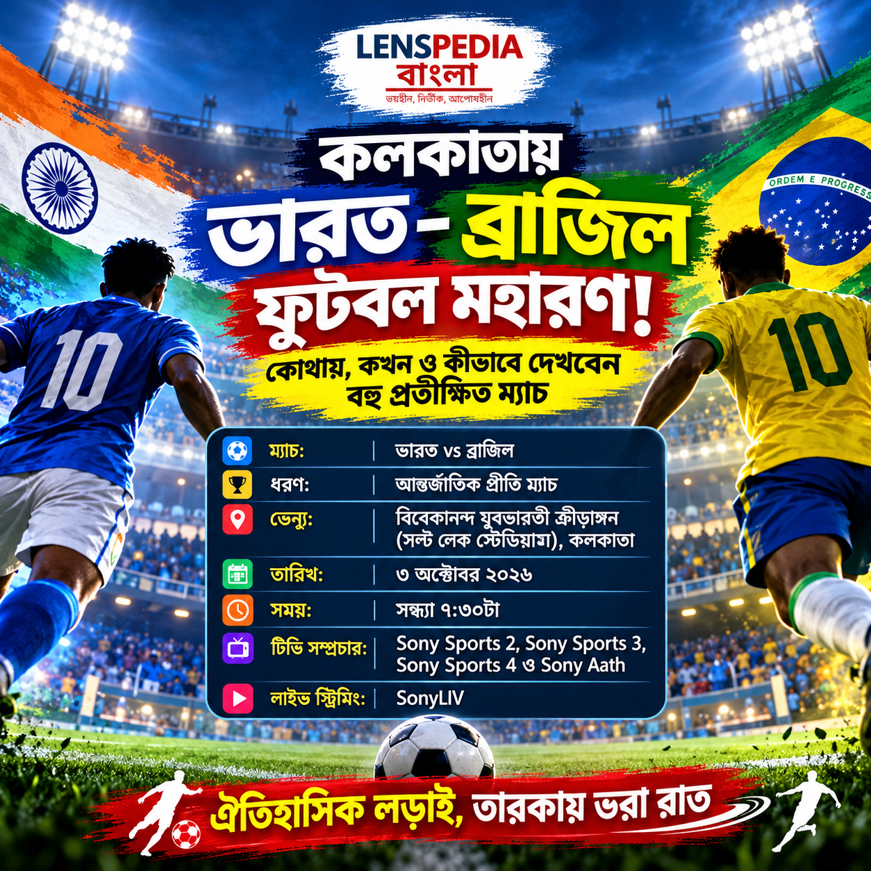 কলকাতায় ভারত-ব্রাজিল মহারণ! কোথায়, কখন দেখবেন বহু প্রতীক্ষিত ম্যাচ?