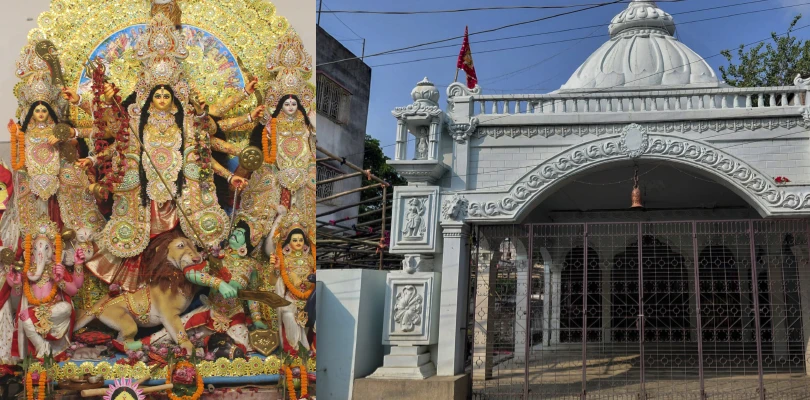 মাকে বিদায়ের আগে দুধে ধোয়া মণ্ডপ, ইলিশে জমে বিজয়ার ভোজ