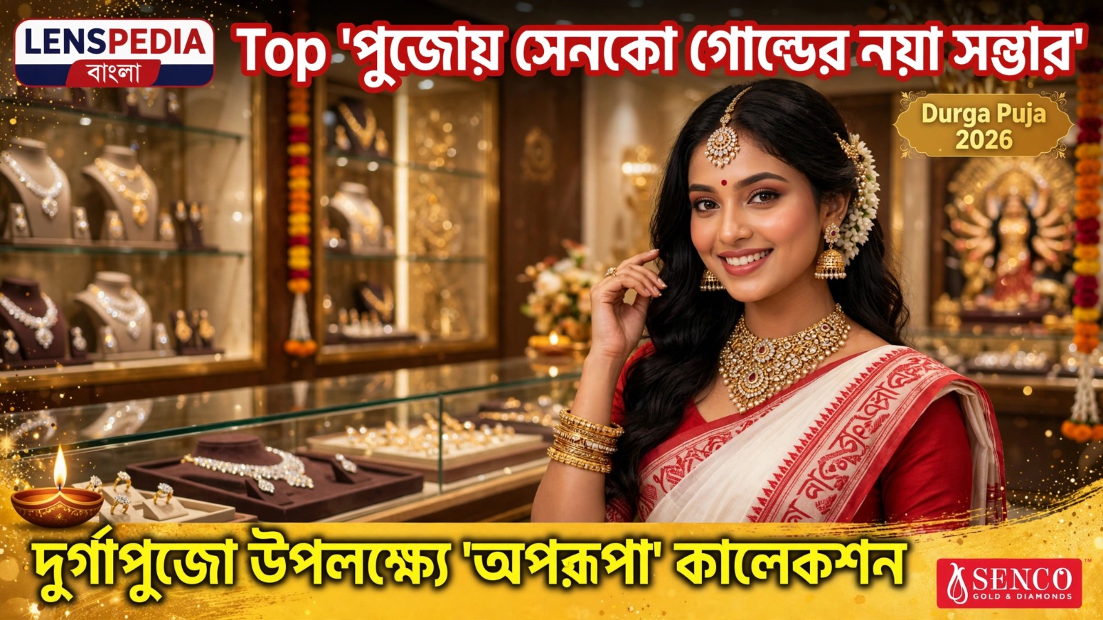 পুজোয় সেনকো গোল্ডের নয়া সম্ভার ‘অপরূপা’, উৎসবের সাজে নতুন গয়নার ছোঁয়া