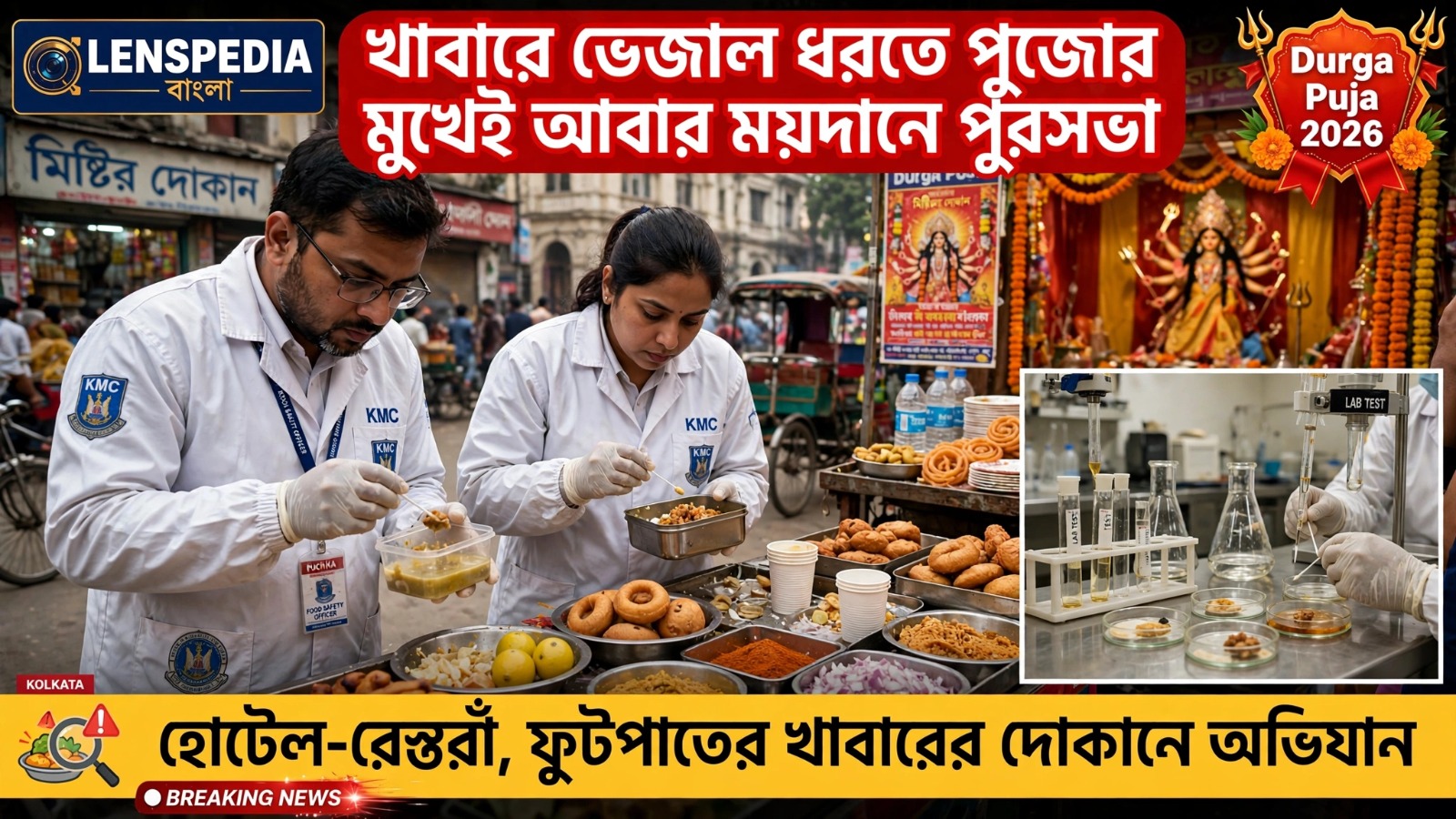 পুজোর মুখে ফের খাদ্য সুরক্ষা অভিযানে কলকাতা পুরসভা, ভেজাল রুখতে শহরজুড়ে নজরদারি