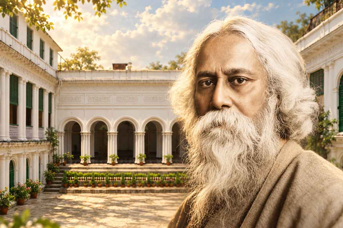 সোনায় মোড়া প্রতিমা ভাসত জলে! রবি ঠাকুরের বাড়ির পুজো কেন ছিল কলকাতার বিস্ময়?