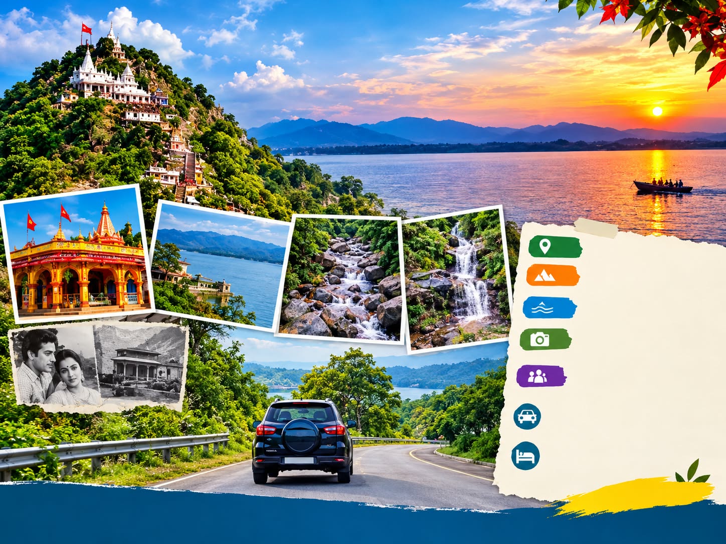 পুজোর ছুটিতে ট্রেন, বাস বা বিমানের ঝক্কি এড়িয়ে চারচাকায় বেরিয়ে পড়ুন। সড়কপথে ঘুরে দেখুন চেনা-অচেনা নানা গন্তব্য, আর উপভোগ করুন নিজের মতো করে সাজানো এক রোমাঞ্চকর সফর।