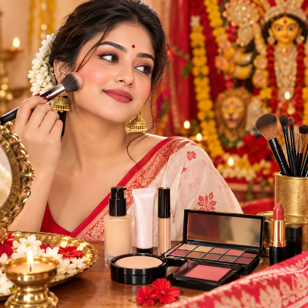 পুজোয় চোখের সাজে স্মোকি আই না রঙিন লাইনার?