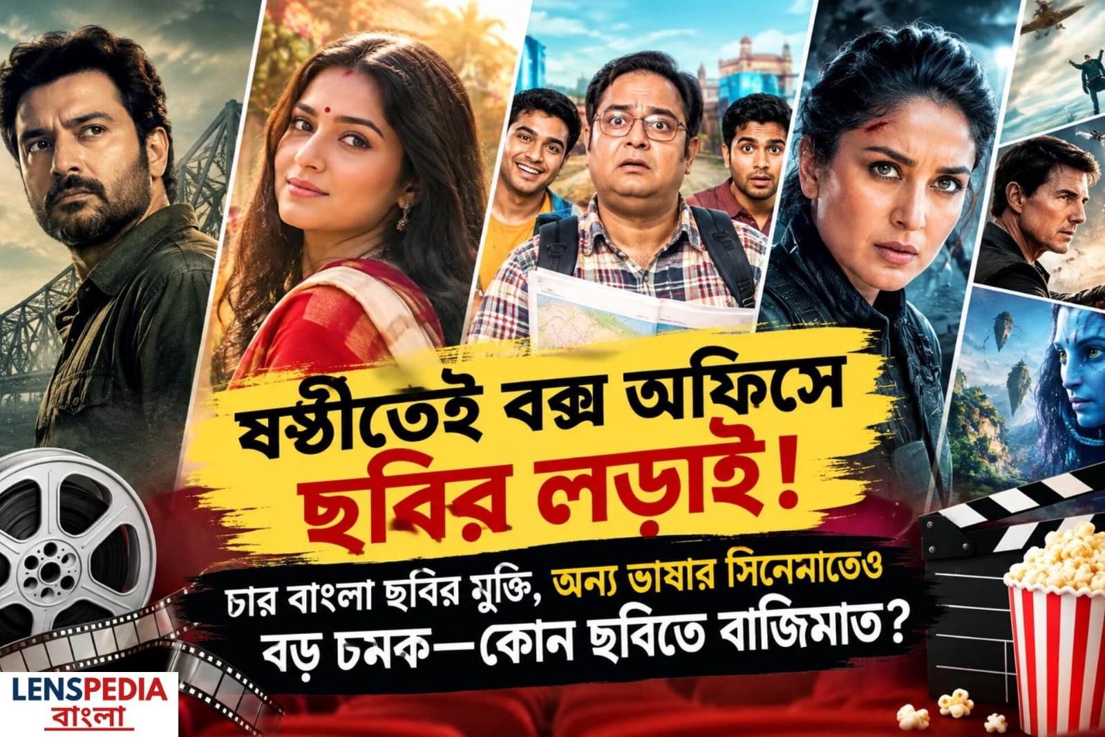 ষষ্ঠীতেই বক্স অফিসে ছবির লড়াই! চার বাংলা ছবির মুক্তি, অন্য ভাষার সিনেমাতেও বড় চমক—কোন ছবিতে বাজিমাত?