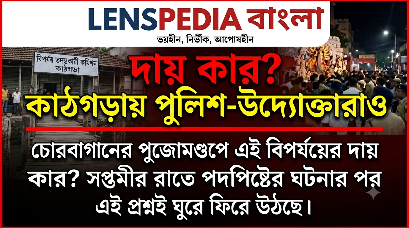 চোরবাগানের পুজোমণ্ডপে পদপিষ্টের ঘটনায় দায় কার? কাঠগড়ায় পুলিশ ও পুজো উদ্যোক্তারা