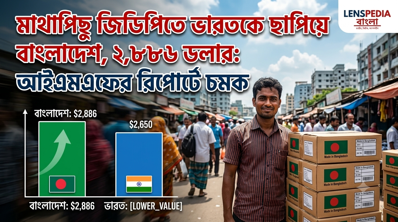 মাথাপিছু জিডিপিতে ভারতকে ছাপিয়ে বাংলাদেশ, ২,৮৮৬ ডলার: আইএমএফের রিপোর্টে চমক