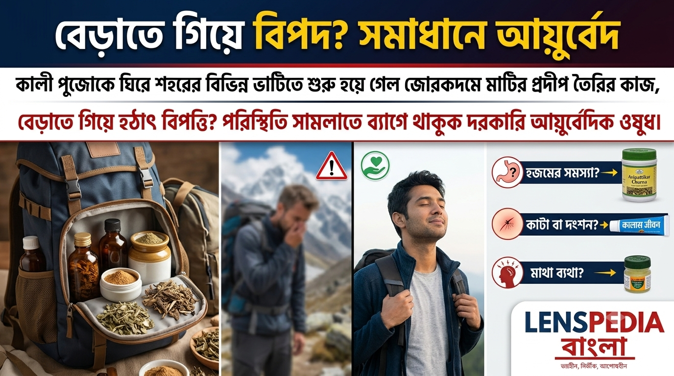 বেড়াতে গিয়ে হঠাৎ বিপদে পড়লে কী করবেন? ভ্রমণের ব্যাগে রাখুন জরুরি আয়ুর্বেদিক সামগ্রী, জেনে নিন সতর্কতা