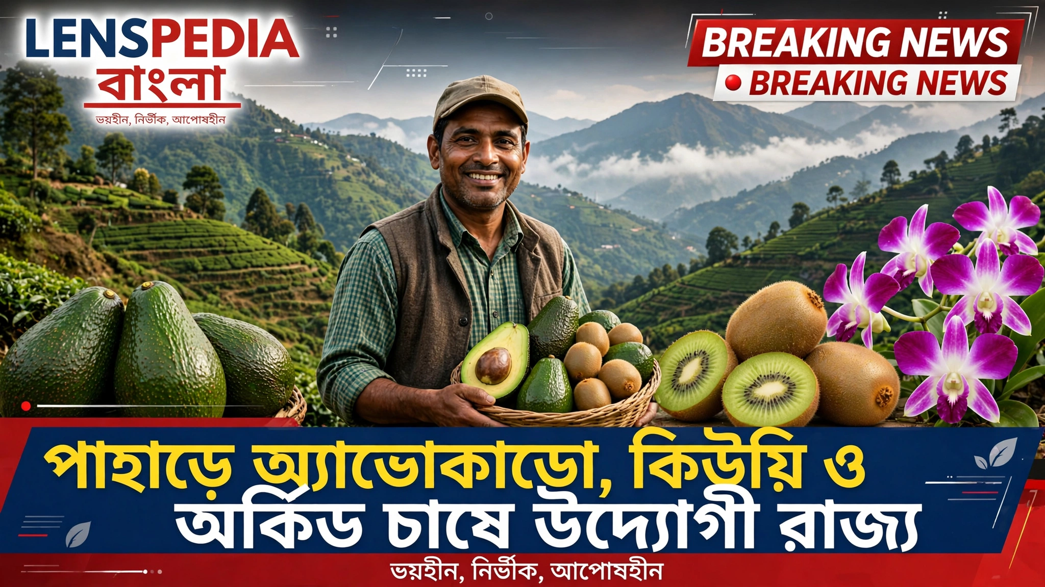 পাহাড়ে অ্যাভোকাডো, কিউয়ি ও অর্কিড চাষে জোর রাজ্যের, নতুন বাগান তৈরির পরিকল্পনা উদ্যানপালন দপ্তরের