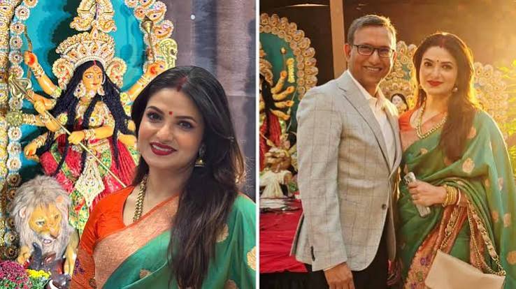বিয়ের পরে প্রথম পুজো কাটল বিদেশের মাটিতে কেমন অভিজ্ঞতা হল তনুশ্রীর